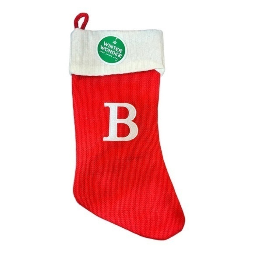 Winter Wonder Lane Monogram Stocking